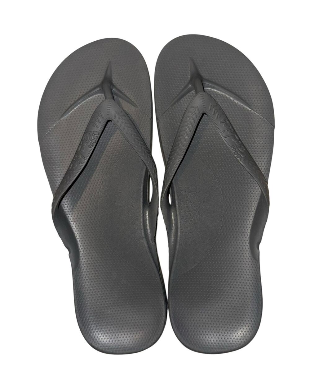 Archies Flip Flops Gray Women's Size 9 Support Resort Vacation